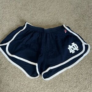 Vintage Notre Dame Shorts / Color: navy blue / Size: small